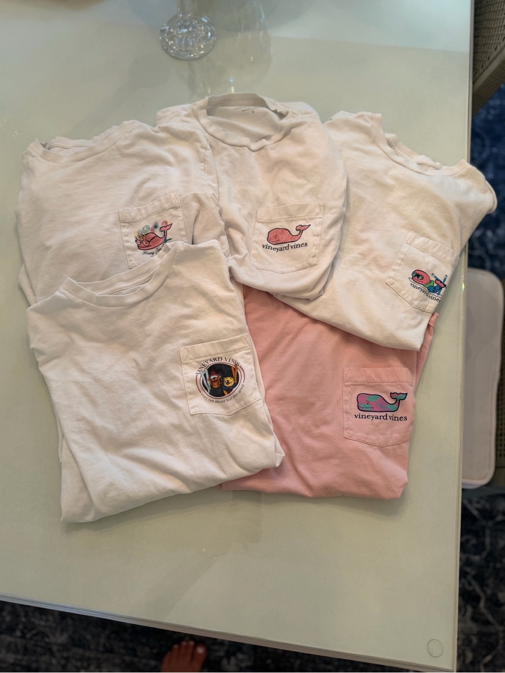 Vineyard Vines shirt bundle Pocket T-shirt bundle VV long and short sleeve shirt